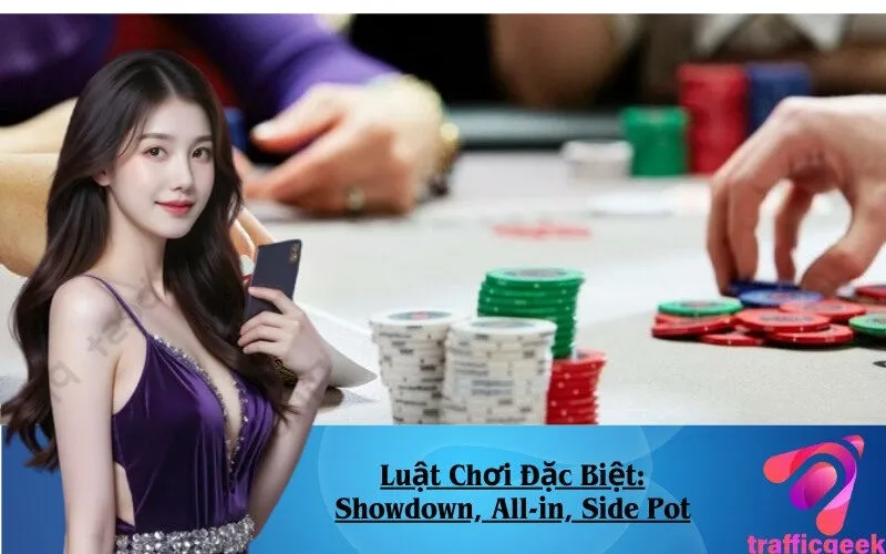 Luật Chơi Đặc Biệt Showdown, All-in, Side Pot
